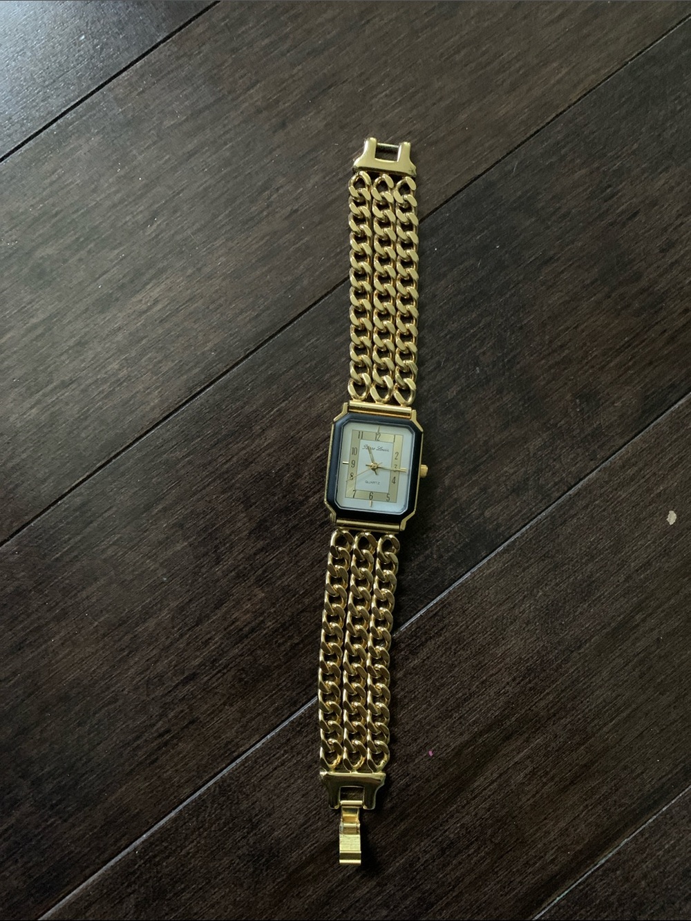 Gold Chain-Link Women's Bracelet Watch